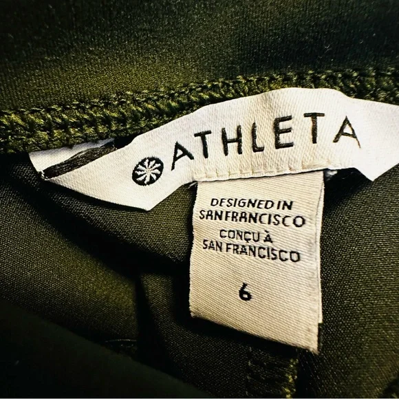 Athleta Women’s Endless High Rise Pants in Elm Green Size 6 - Picture 7 of 9